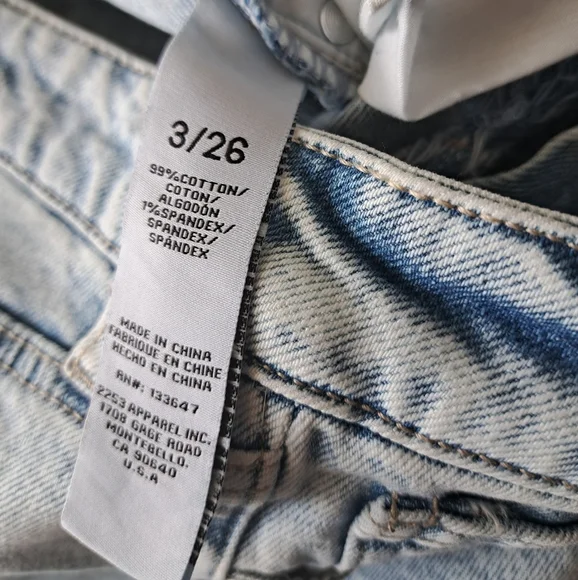 CELEBRITY PINK Acid wash long denim jean skirt slit cotton  boho Chic 3/26 - Picture 6 of 12